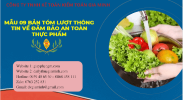 Mẫu số 09 bản tóm lược thông tin về điều kiện bảo đảm an toàn thực phẩm của cơ sở sản xuất, kinh doanh 6 Mẫu số 09 bản tóm lược thông tin về điều kiện bảo đảm an toàn thực phẩm