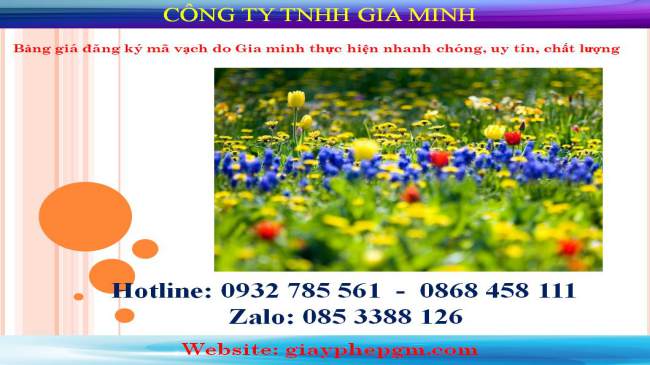 Thủ tục đăng ký mã vạch tại Thành phố Hồ Chí Minh
