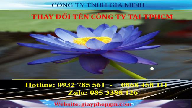 Thay đổi tên công ty tại TPHCM 4 Dịch vụ Thay đổi tên công ty tại TPHCM