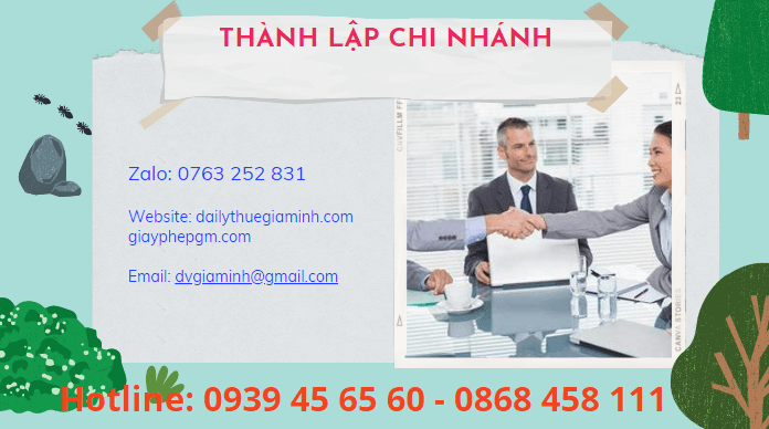 Thủ tục thành lập chi nhánh 16 Dịch vụ thành lập chi nhánh nhanh gọn