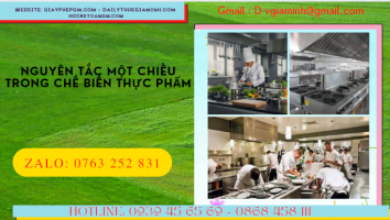 Thế nào là quy tắc 1 chiều trong chế biến thực phẩm, sản xuất 2 Nguyên tắc một chiều khi chế biến thực phẩm