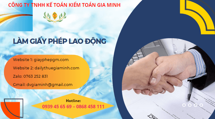 Điều kiện, thủ tục, hồ sơ xin giấy phép lao động 7 Dịch vụ xin giấy phép lao động