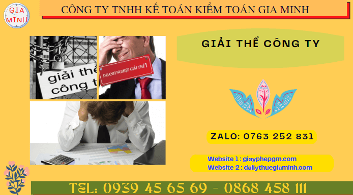 Giải thể công ty TNHH 6 Dịch vụ giải thể công ty trọn gói