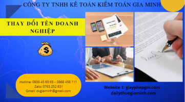 Thủ tục thay đổi tên doanh nghiệp theo quy định mới nhất 22 Hướng dẫn thay đổi tên doanh nghiệp
