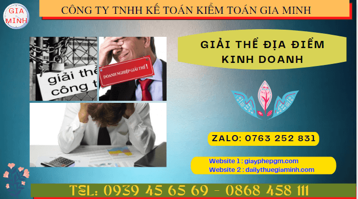 Giải thể địa điểm kinh doanh tại An Giang 4 Thủ tục giải thể địa điểm kinh doanh ở An Giang