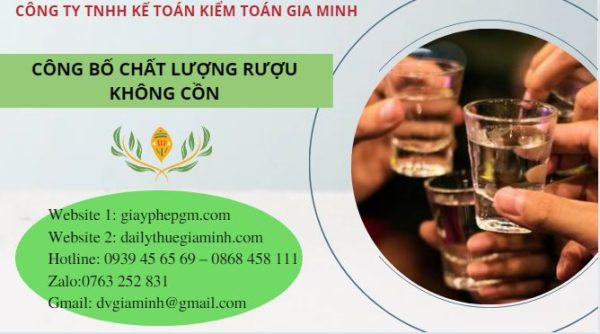 Hướng dẫn thủ tục công bố rượu không cồn 8 Hướng dẫn công bố chất lượng rượu không cồn