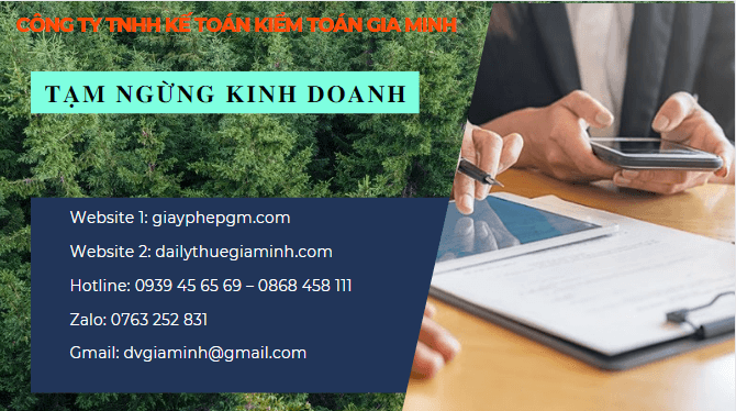 Tạm ngừng hoạt động công ty như thế nào 8 Thủ tục tạm ngừng công ty