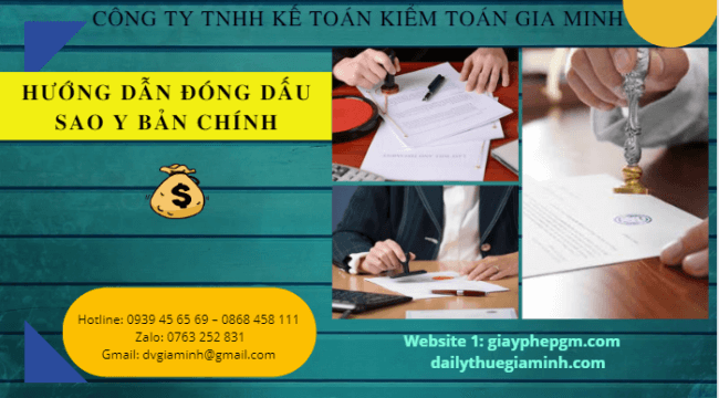 Hướng dẫn đóng dấu sao y bản chính 13 Quy định về sao ý bản chính và cấp bản sao từ bản chính