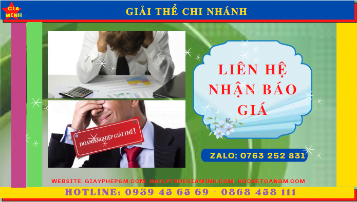 Thủ tục giải thể chi nhánh hạch toán phụ thuộc 5 Chi phí giải thể chi nhánh phụ thuộc