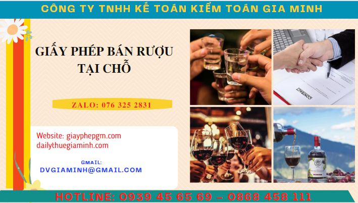 Thủ tục xin giấy phép tiêu dùng rượu tại chỗ