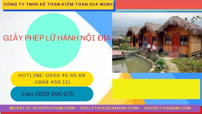 Giấy phép lữ hành nội địa 6 Dịch vụ làm giấy phép lữ hành