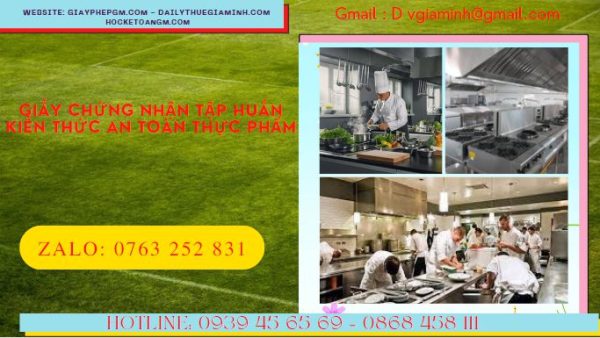 Thủ tục cấp chứng nhận tập huấn kiến thức VSATTP 6 Thủ tục cấp chứng nhận tập huấn kiến thức VSATTP