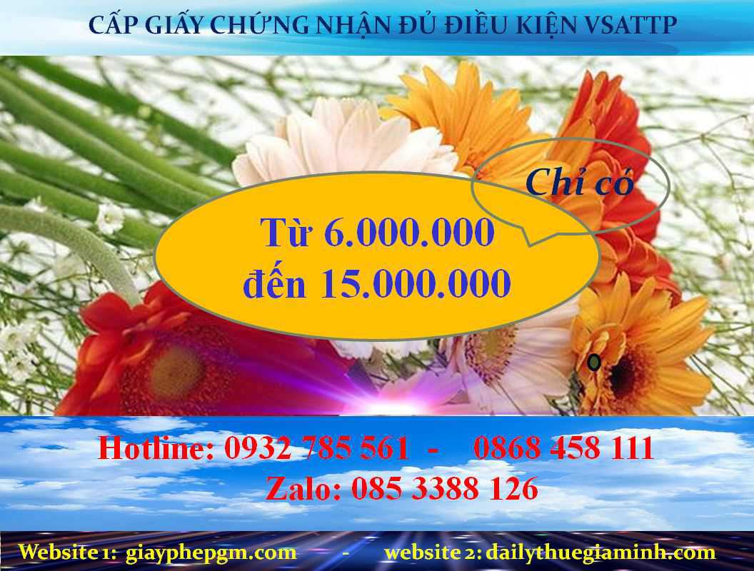 Giấy phép vệ sinh an toàn thực phẩm cho nhà hàng quán ăn quán cà phê 16 Chi phí xin giấy an toàn vệ sinh thực phẩm cho nhà hàng, quán ăn
