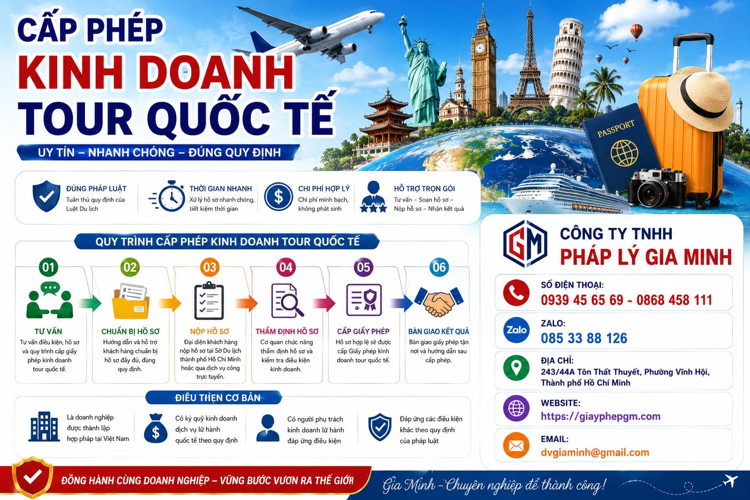 Cấp phép kinh doanh tour quốc tế