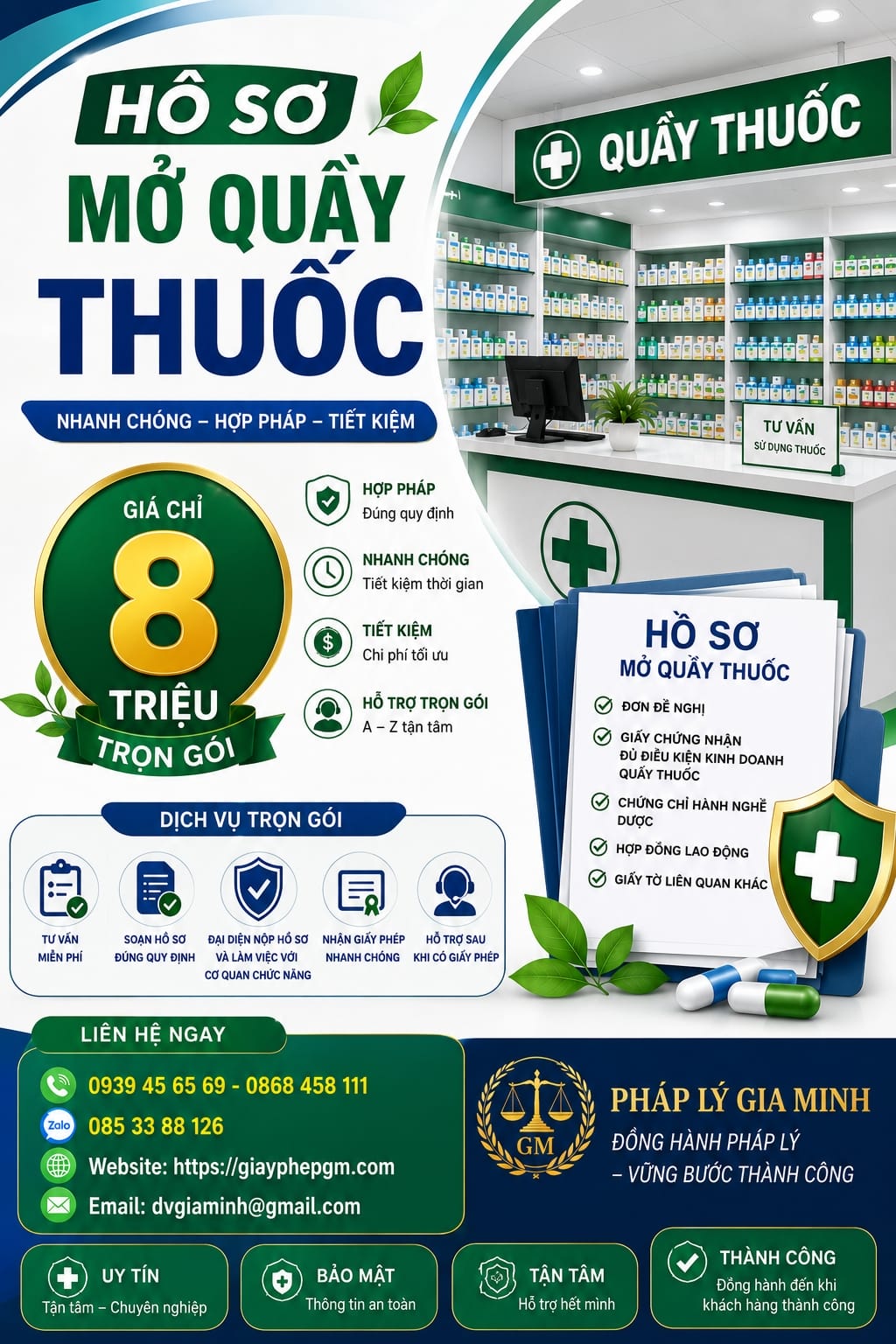 Chi phí mở nhà thuốc tư nhân