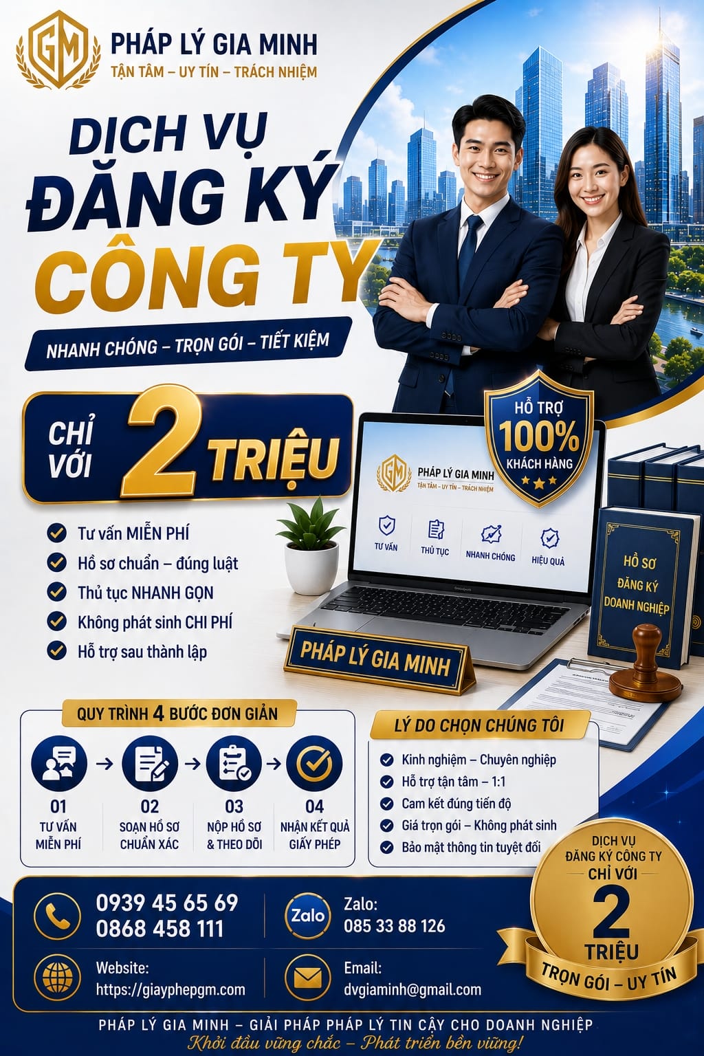 Chi phí thành lập công ty Huế