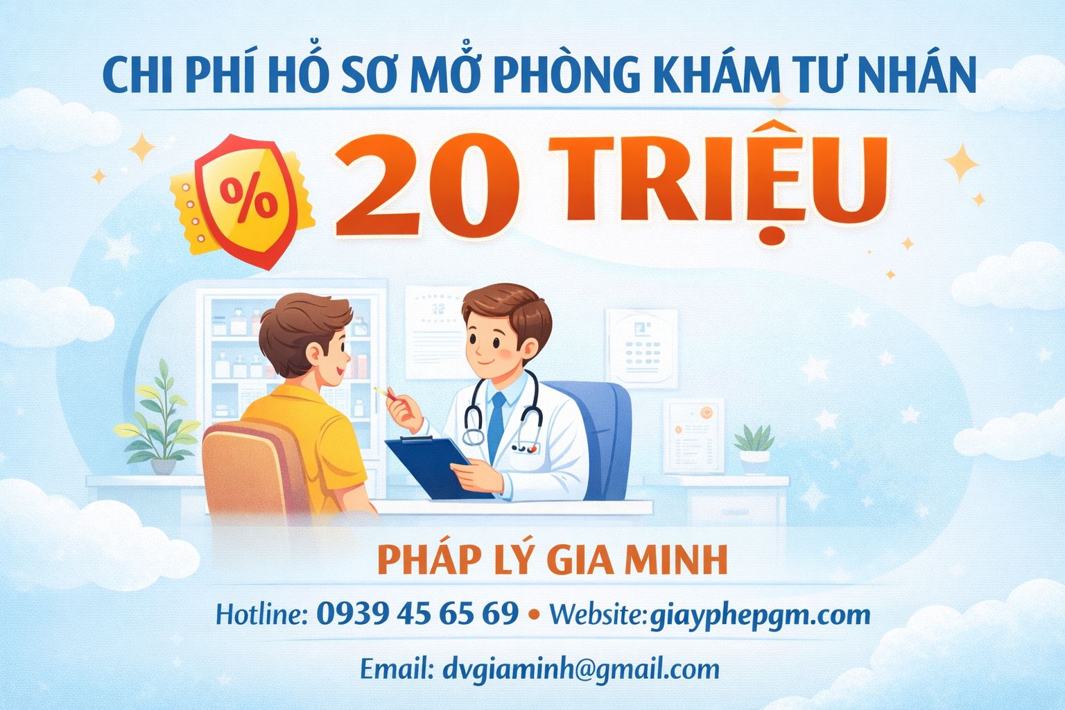 Chi phí xin giấy phép phòng khám