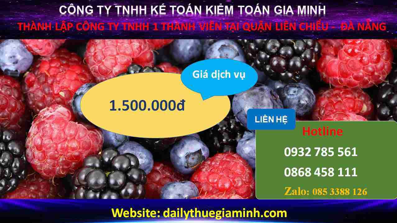 Thành lập công ty TNHH 1 thành viên Quận Liên Chiểu – Hướng dẫn A-Z cho người mới bắt đầu 6 Chi phí Thành lập công ty TNHH 1 thành viên Quận Liên Chiểu - Đà Nẵng