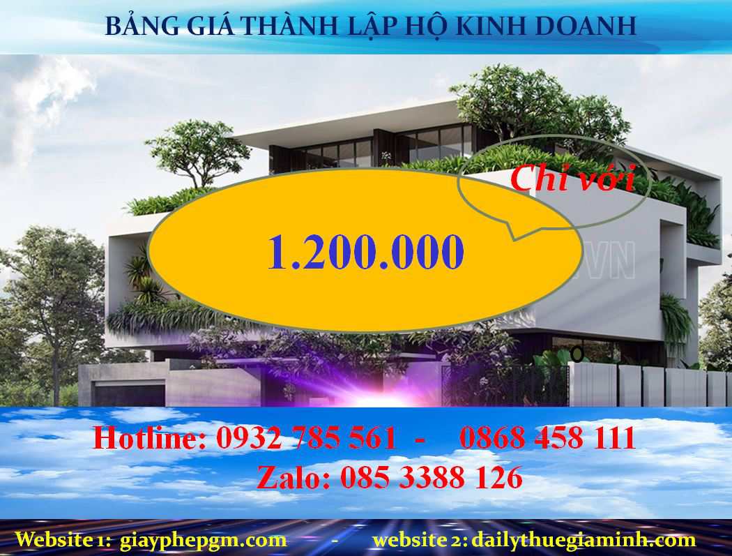 Hộ kinh doanh tại TPHCM 5 Bảng giá thành lập hộ kinh doanh tại TPHCM