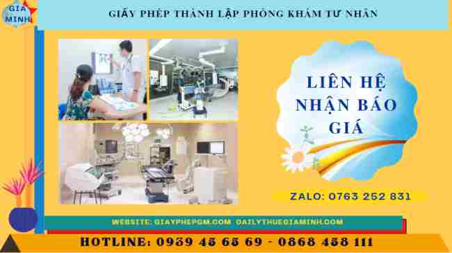 Giấy phép thành lập phòng khám tư nhân 7 Chi phí để có thể mở phòng khám tư nhân