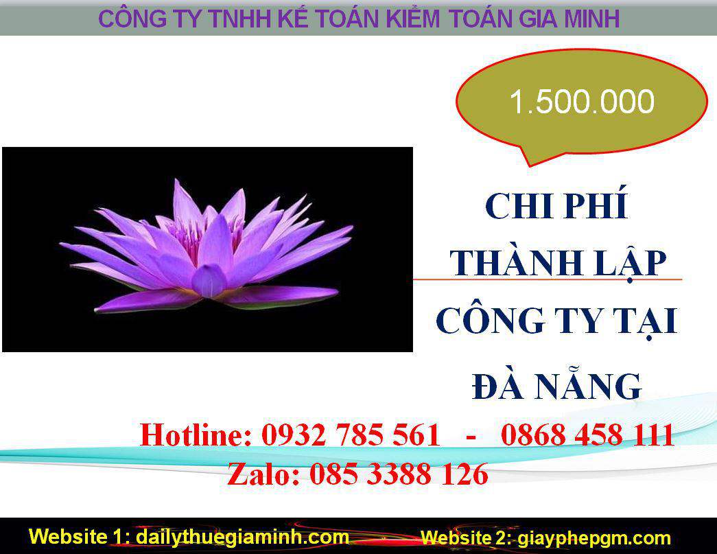 Thành lập công ty giá rẻ tại Đà Nẵng 5 Chi phí thành lập doanh nghiệp giá rẻ tại Đà Nẵng