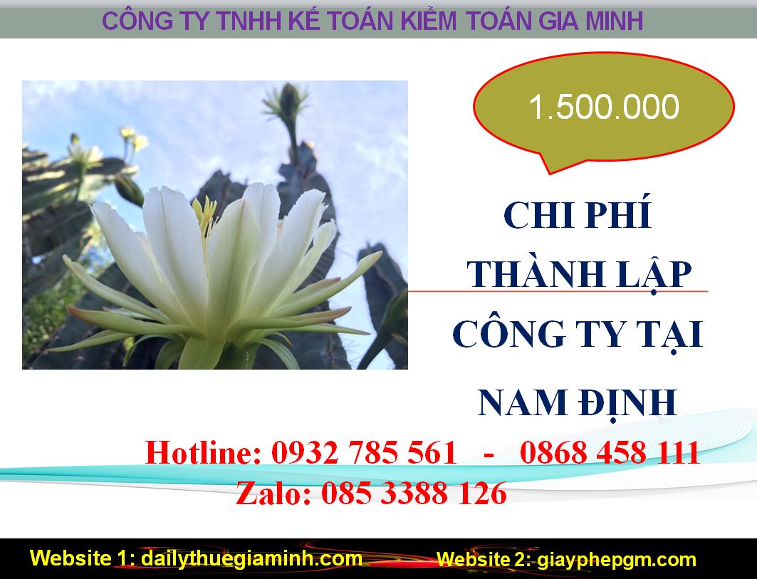 Thành lập công ty giá rẻ tại Nam Định 5 Chi phí thành lập doanh nghiệp giá rẻ tại Nam Định
