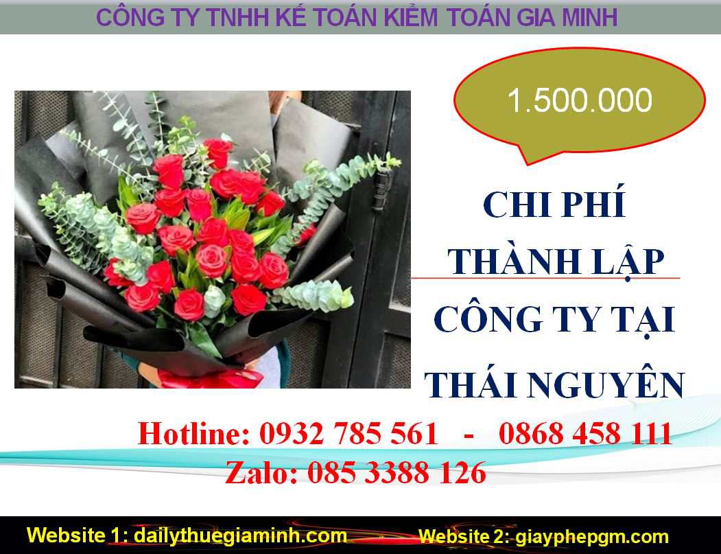 Thành lập công ty giá rẻ tại Thái Nguyên 5 Chi phí thành lập doanh nghiệp giá rẻ tại Thái Nguyên