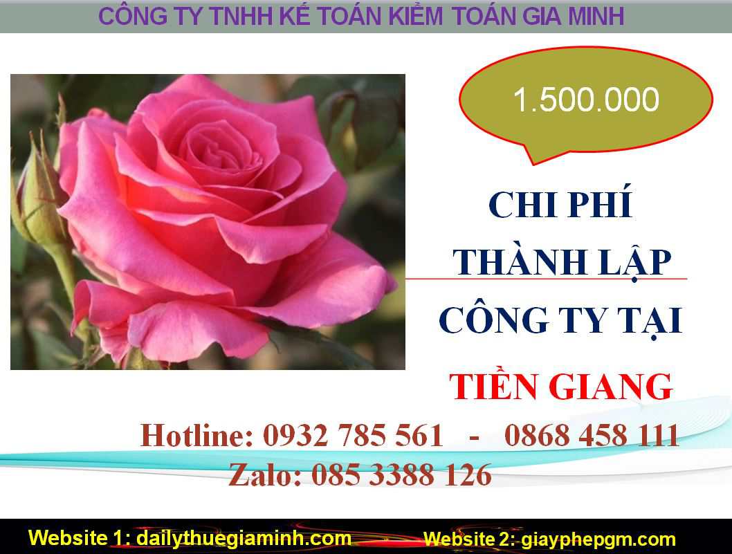 Thành lập công ty giá rẻ tại Tiền Giang 5 Chi phí thành lập công ty giá rẻ tại Tiền Giang