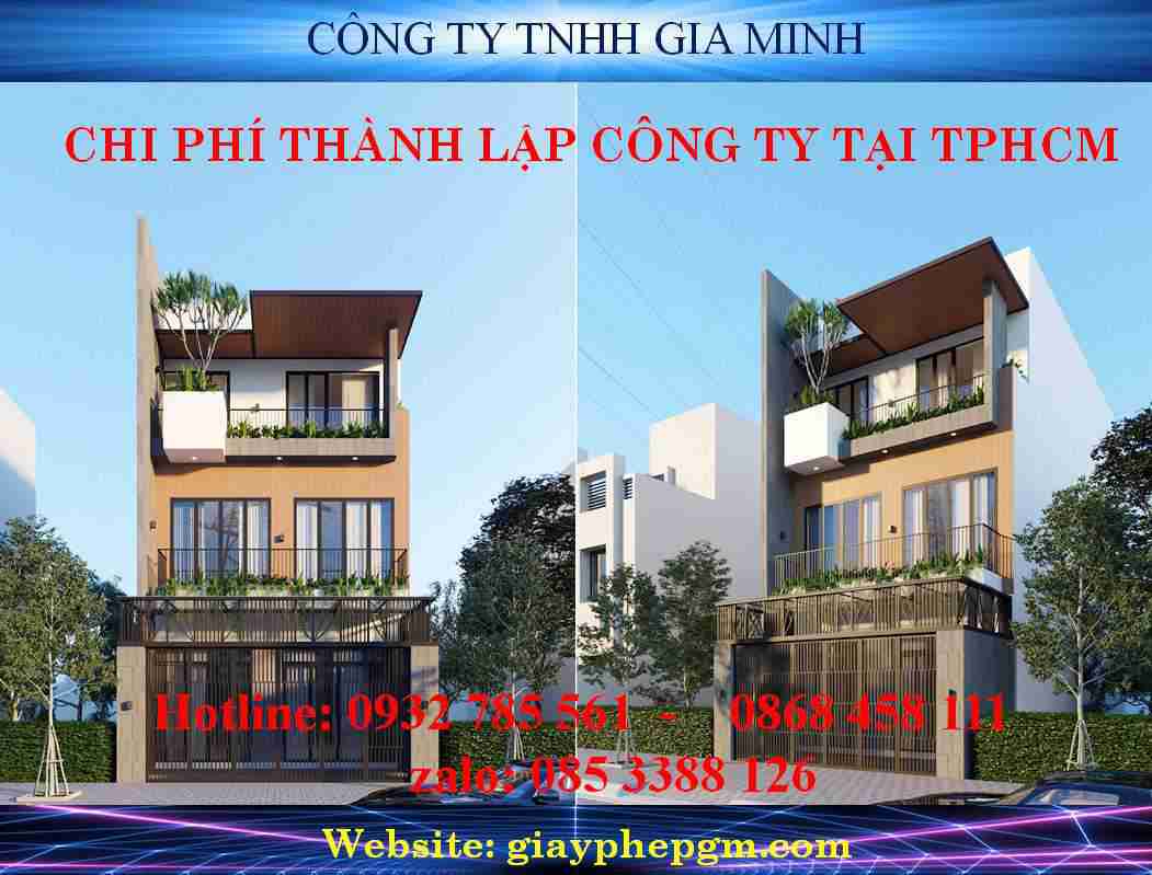 Chi phí thành lập công ty tại TPHCM 5 Dịch vụ trọn gói thành lập công ty tại TPHCM