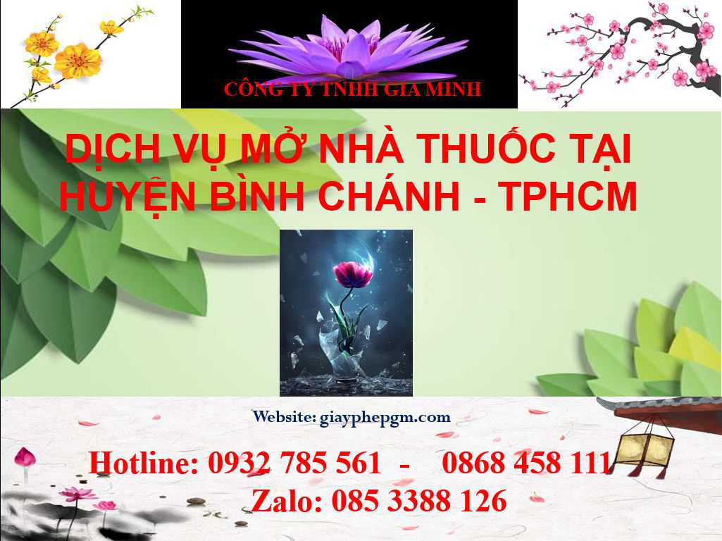 Dịch vụ mở nhà thuốc tại Huyện Bình Chánh - TPHCM 3 Dịch vụ mở nhà thuốc tại Huyện Bình Chánh - TPHCM