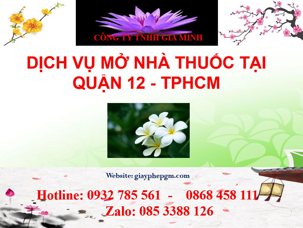 Dịch vụ mở nhà thuốc tại Quận 12 - TPHCM 3 Dịch vụ mở nhà thuốc tại Quận 12 - TPHCM