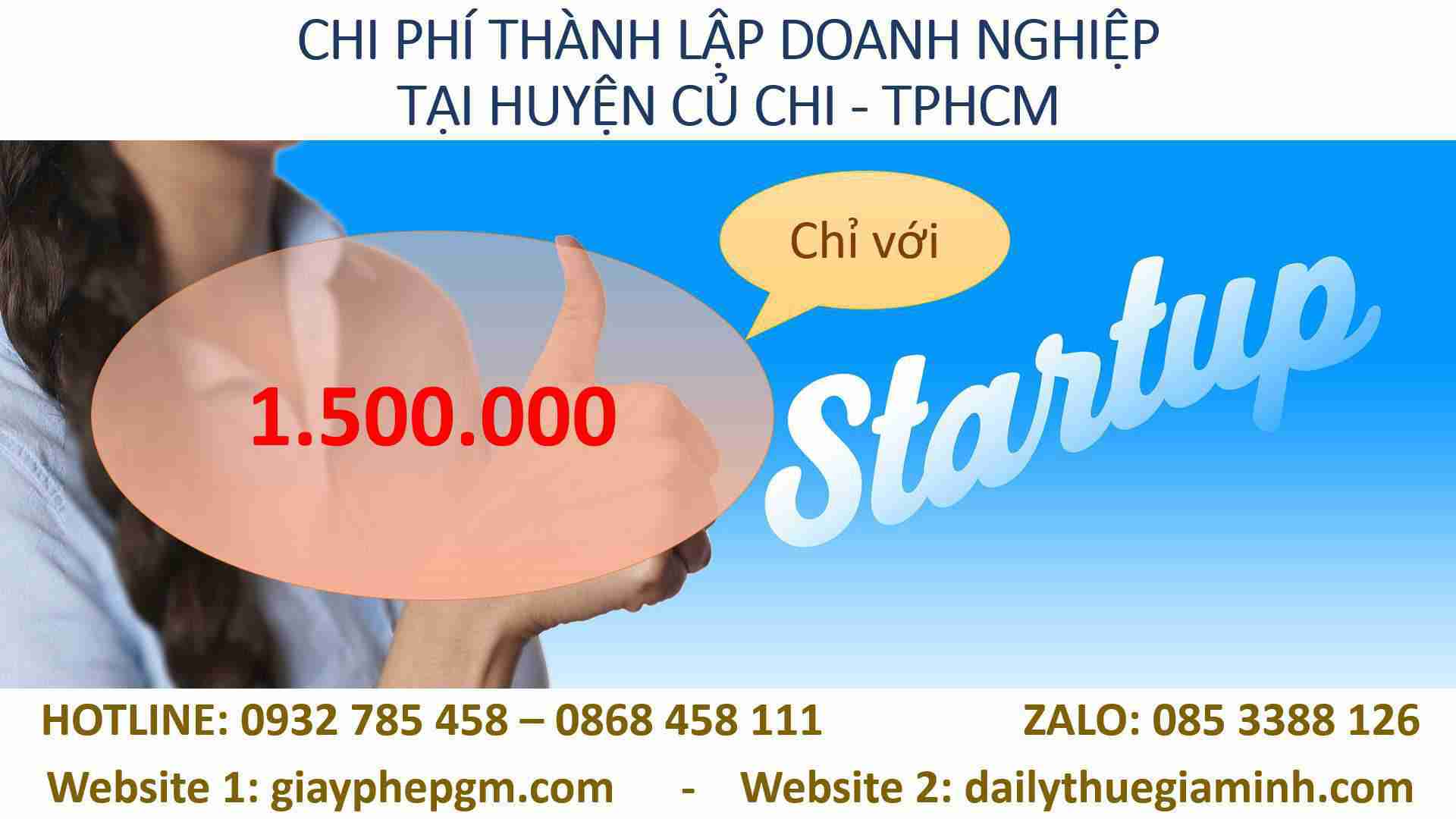 Dịch vụ thành lập công ty tại Huyện Củ Chi - TPHCM 4 Chi phí trọn gói thành lập doanh nghiệp tại Huyện Củ Chi - TPHCM