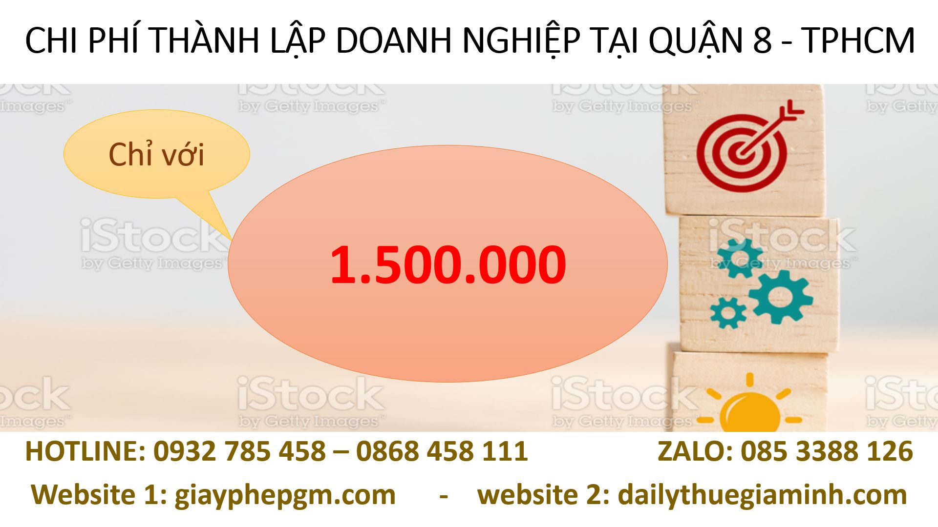 Dịch vụ thành lập công ty tại Quận 8 - TPHCM 4 Chi phí thành lập doanh nghiệp tại Quận 8