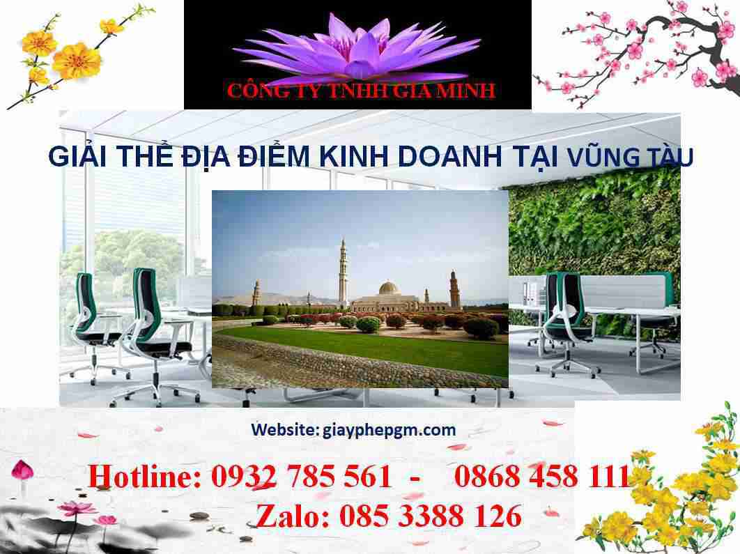 Giải thể địa điểm kinh doanh tại Vũng Tàu 4 Thủ tục giải thể địa điểm kinh doanh tại Vũng Tàu