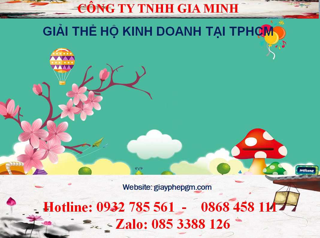 Thủ tục giải thể hộ kinh doanh TPHCM