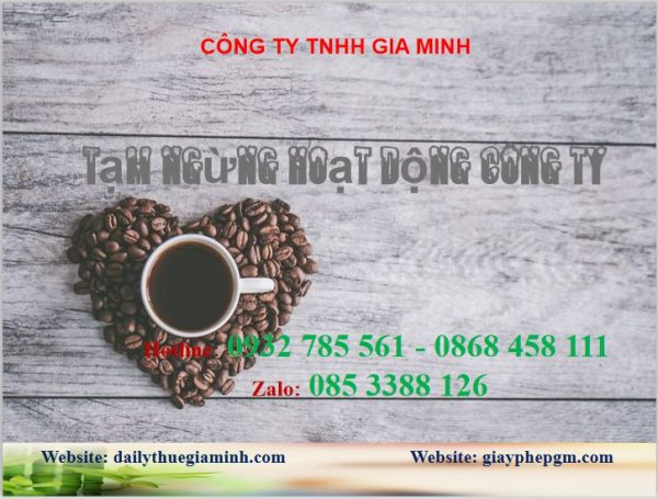 Tạm ngừng hoạt động công ty như thế nào 5 Tạm ngừng hoạt động CTY