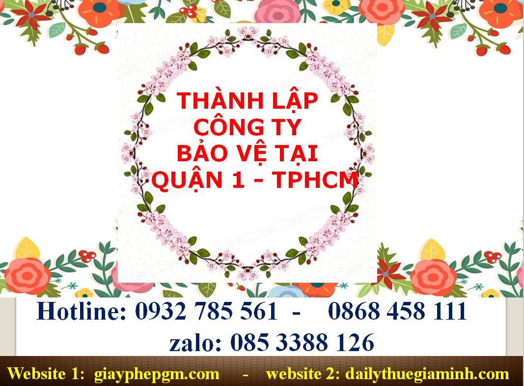 Dịch vụ thành lập công ty bảo vệ TPHCM Dịch vụ thành lập công ty bảo vệ TPHCM