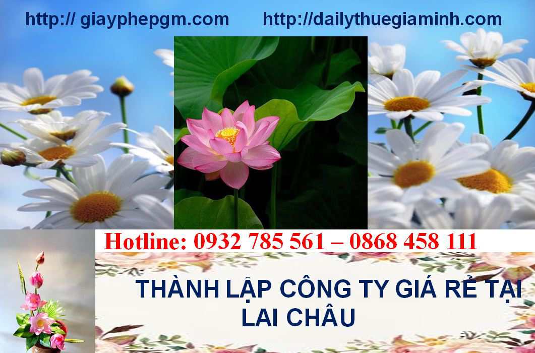 Thành lập công ty giá rẻ tại Lai Châu 4 Thành lập công ty giá rẻ tại Lai Châu