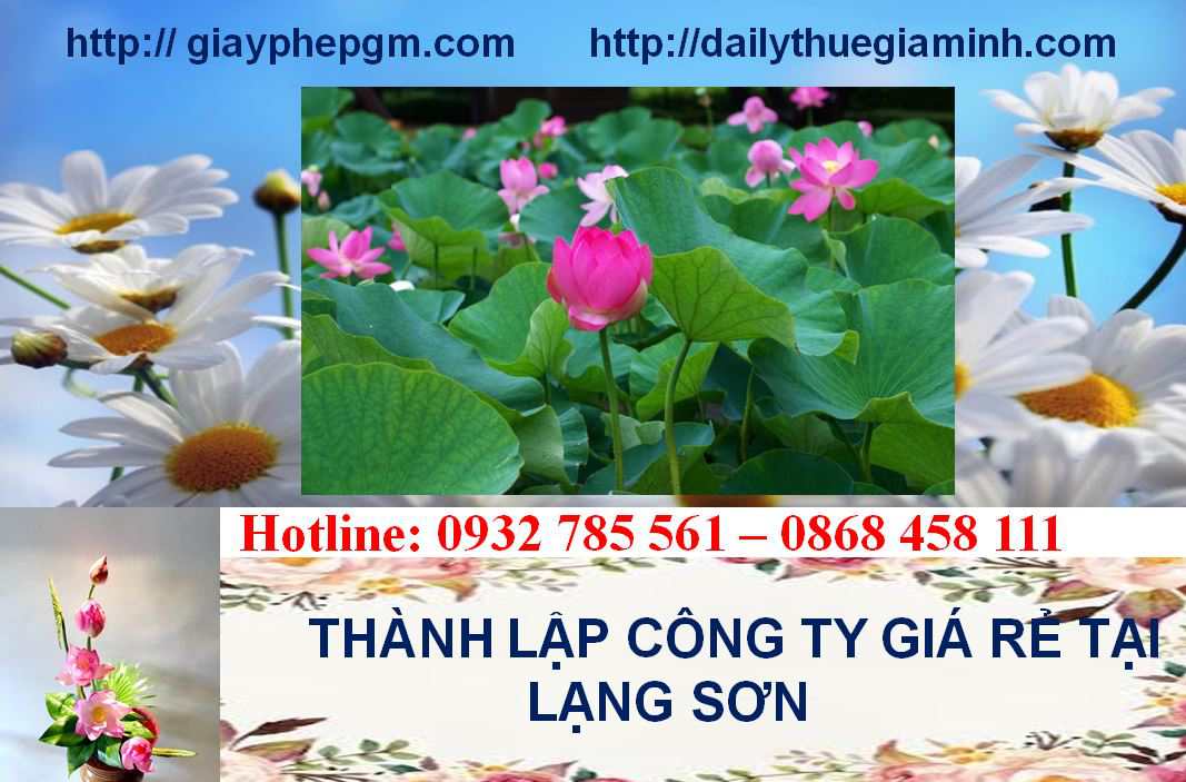 Thành lập công ty giá rẻ tại Lạng Sơn 4 Thành lập doanh nghiệp giá rẻ tại Lạng Sơn