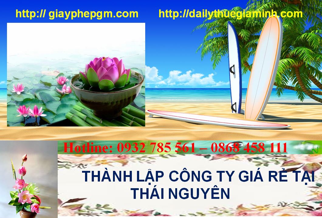 Thành lập công ty giá rẻ tại Thái Nguyên 4 Thành lập doanh nghiệp giá rẻ tại Thái Nguyên