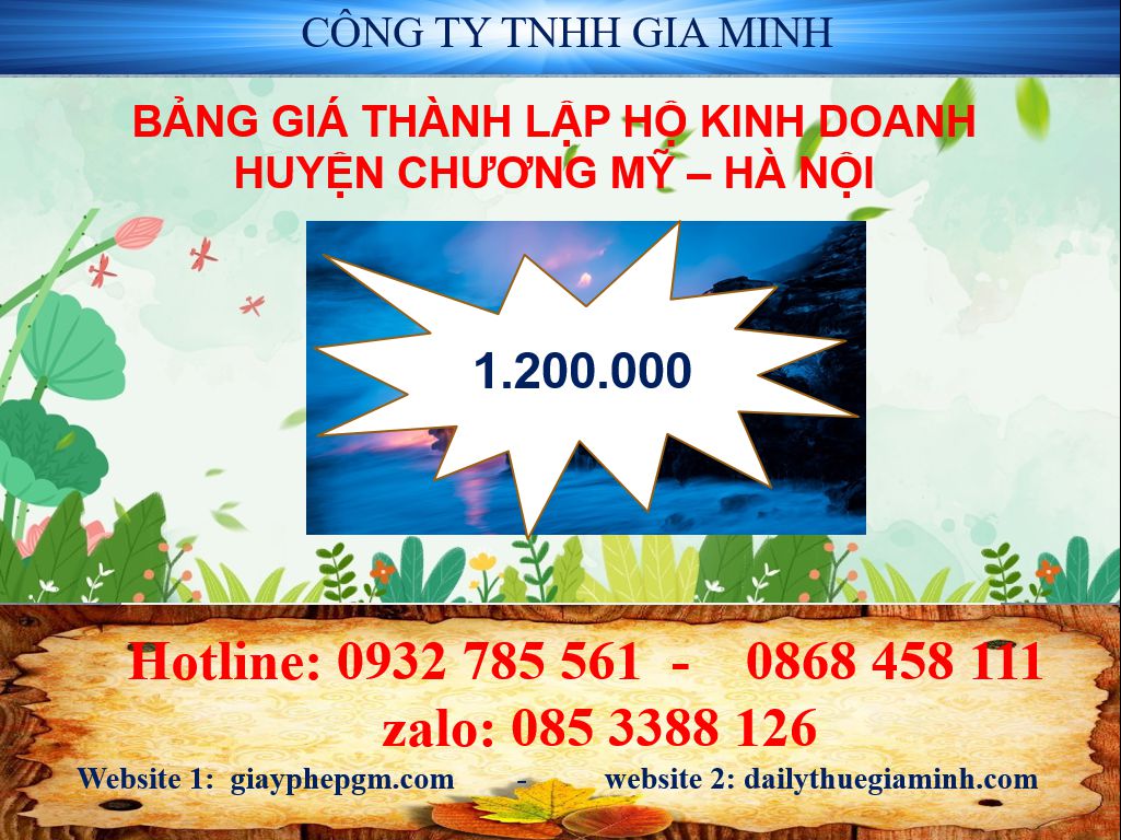 Thành lập hộ kinh doanh tại Huyện Chương Mỹ - Hà Nội 4 Thành lập hộ kinh doanh cá thể tại Huyện Chương Mỹ - Hà Nội