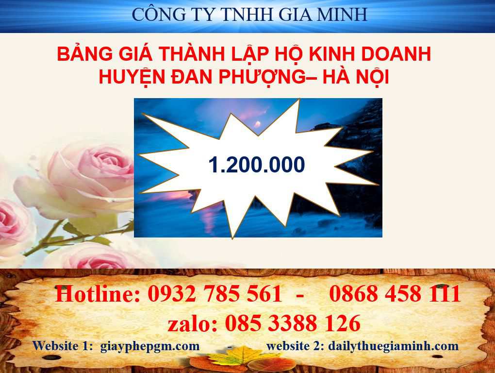 Thành lập hộ kinh doanh tại Huyện Đan Phượng - Hà Nội 4 Thành lập hộ kinh doanh cá thể tại Huyện Đan Phượng - Hà Nội