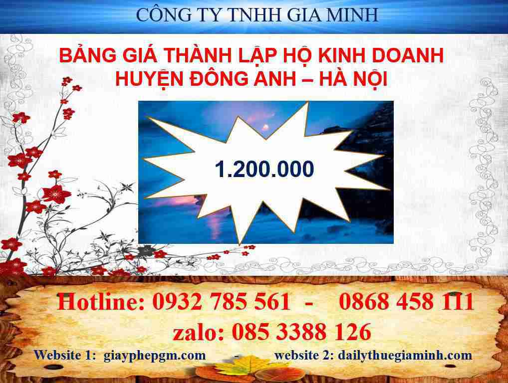 Thành lập hộ kinh doanh tại Huyện Đông Anh - Hà Nội 4 Thành lập hộ kinh doanh cá thể tại Huyện Đông Anh - Hà Nội