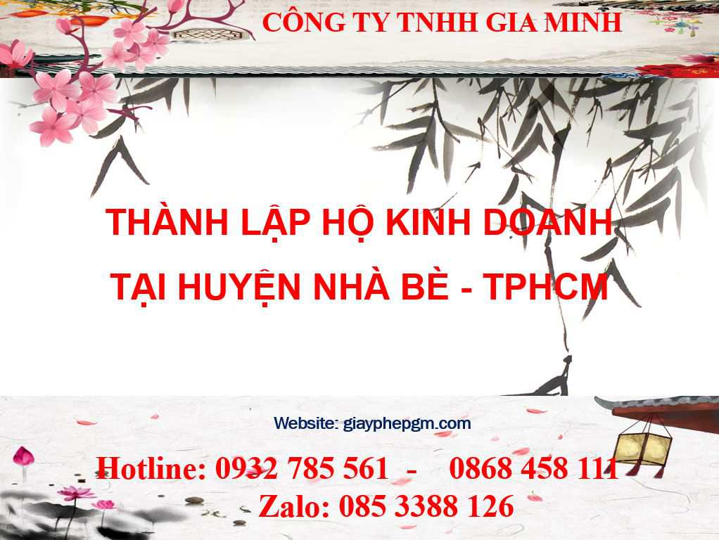 Thành lập hộ kinh doanh Huyện Nhà Bè - TPHCM 3 Thành lập hộ kinh doanh cá thể Huyện Nhà Bè - TPHCM