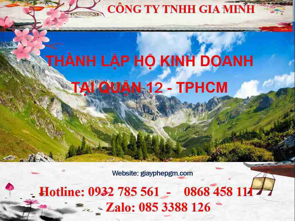 Thành lập hộ kinh doanh Quận 12 - TPHCM 3 Thành lập hộ kinh doanh cá thể Quận 12