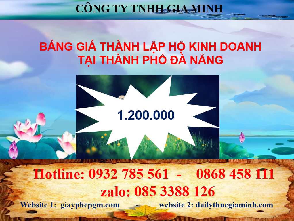 Thành lập hộ kinh doanh thành phố Đà Nẵng 4 Thành lập hộ kinh doanh cá thể tại Thành phố Đà Nẵng