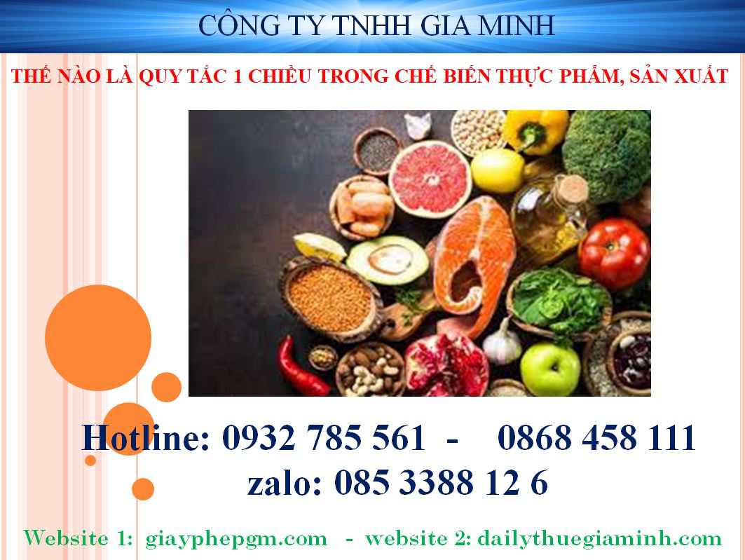 Thế nào là quy tắc 1 chiều trong chế biến thực phẩm, sản xuất 1 Quy tắc 1 chiều trong chế biến thực phẩm, sản xuất