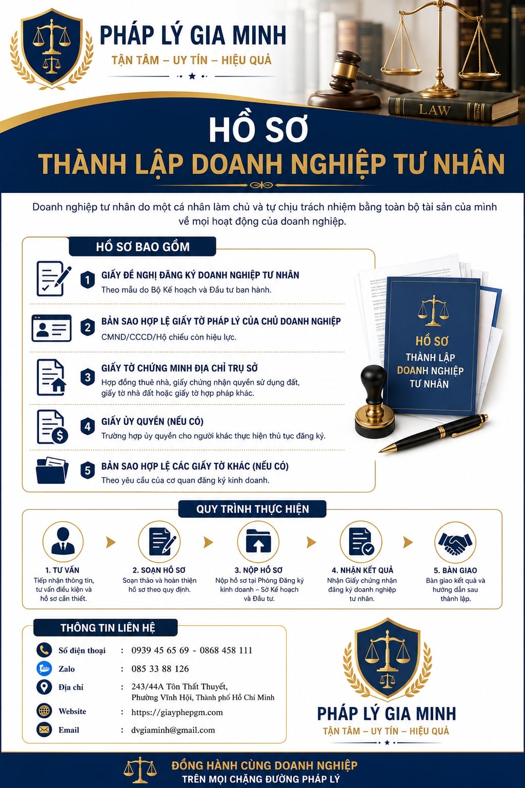 Hồ sơ thành lập doanh nghiệp tư nhân