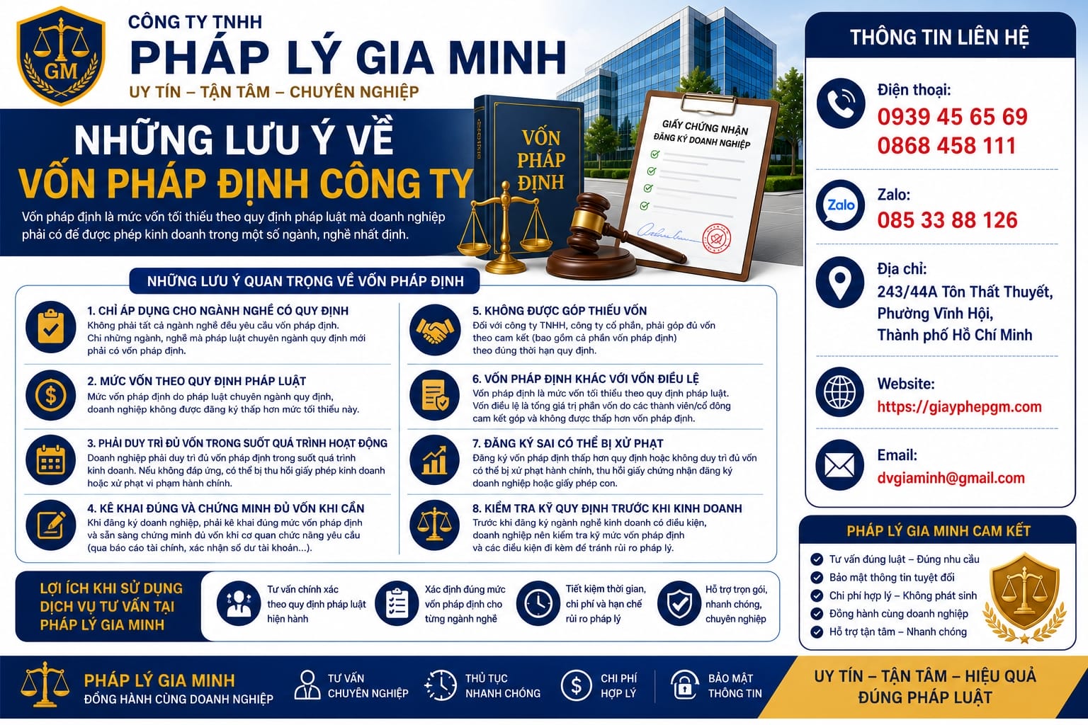 Những lưu ý về vốn pháp định công ty
