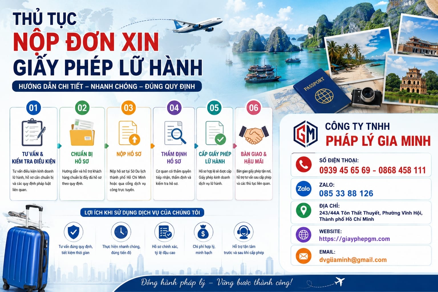 Thủ tục nộp đơn xin giấy phép lữ hành